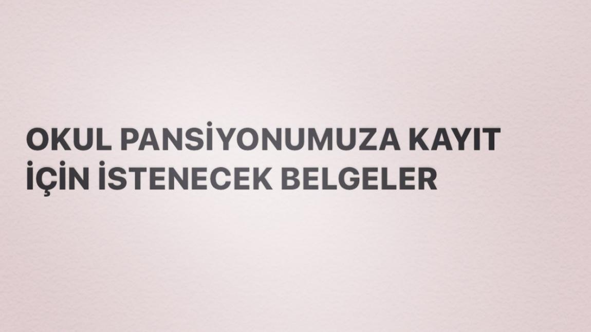 Pansiyonumuza kayıt için istenecek belgeler